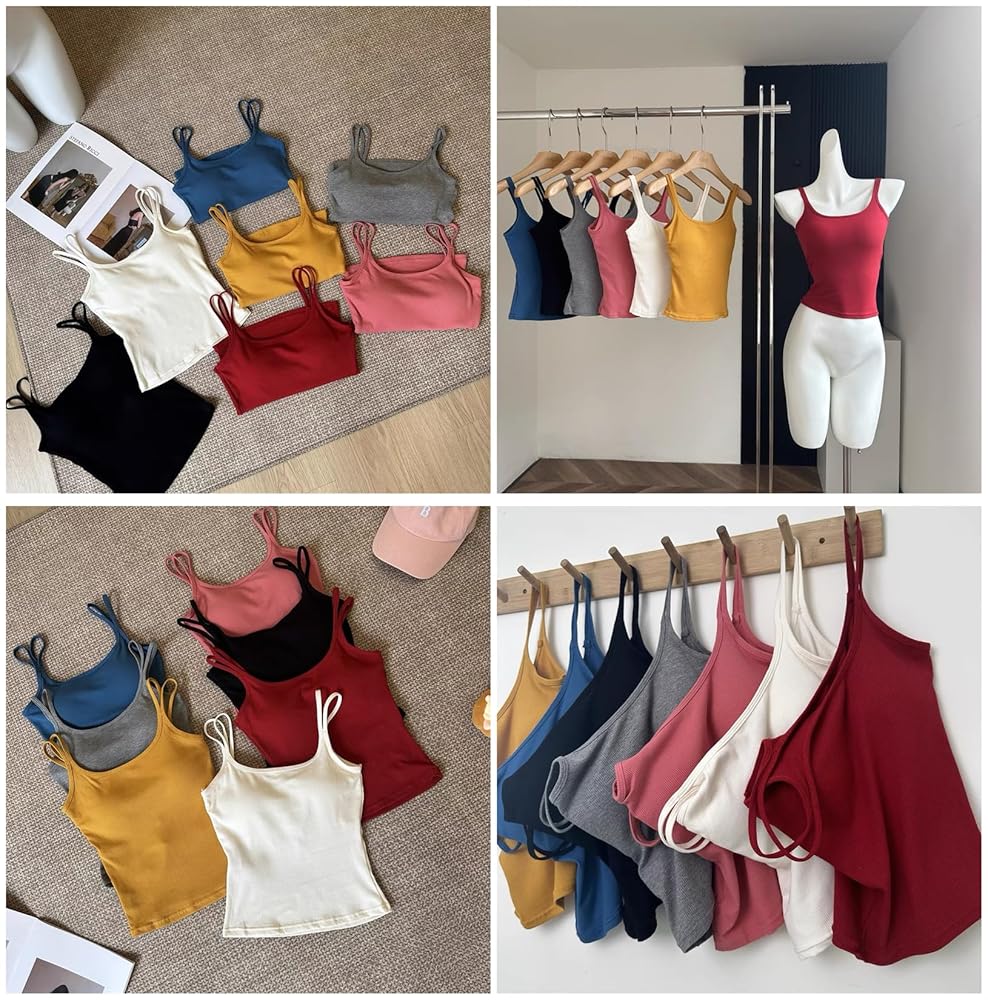 Amazon | [SEYIXU] レディース タンクトップ ショート丈